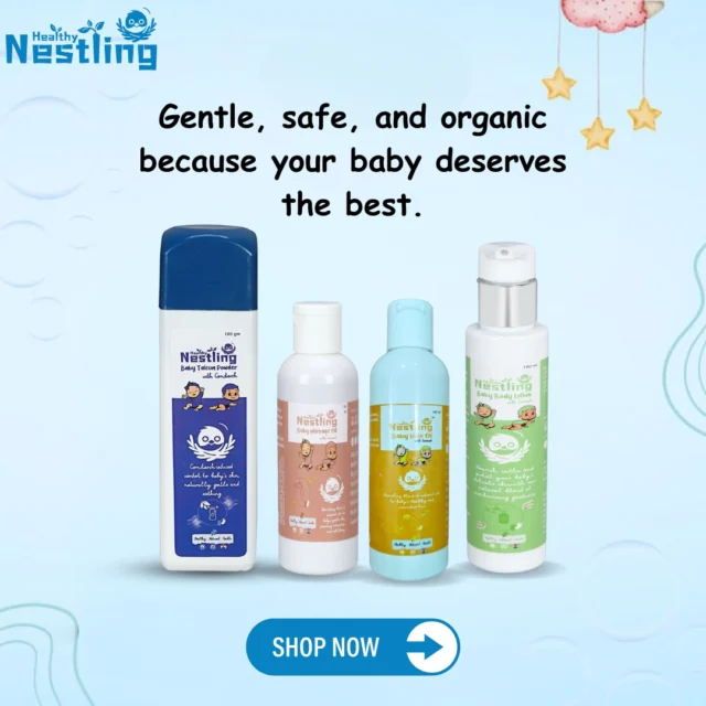 A mother’s love is pure and nurturing—just like Healthy Nestling’s Baby Products! 💕 Our Baby Body Wash, Baby Lotion, Baby Soap, and Baby Powder are designed to protect, nourish, and hydrate your baby’s delicate skin.Sulfate-free, paraben-free, and full of nature’s goodness, our products ensure a soothing and refreshing experience. Give your baby the love of nature with every bath and massage! 🚿💆‍♀️🌿#PureLove #BabyCareEssentials #HealthyNestling #MomApproved