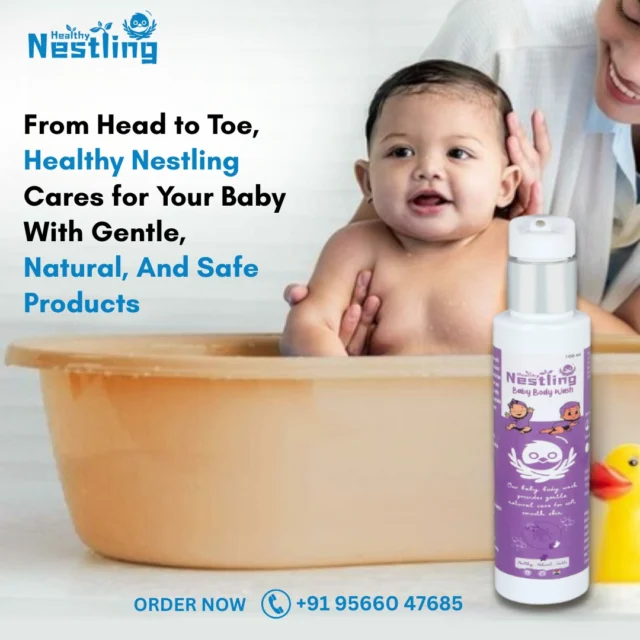 Healthy Nestling is your complete baby care solution!🌿👶. Our gentle formulations ensure your baby gets chemical-free, dermatologist-approved care – head to toe 💚🧴. Pamper your little one daily with products that are as pure as your love.Choose Healthy Nestling for a healthier tomorrow.#CompleteBabyCare #HealthyNestling #NaturalLove #GentleParenting #SafeForBabies