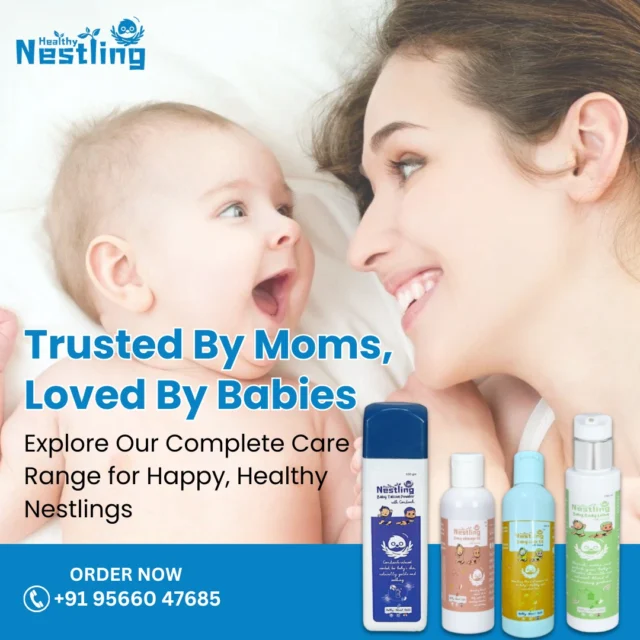 Care for your baby’s growing hair with the enriching Healthy Nestling Baby Hair Oil 🍼🌿. Infused with nourishing ingredients like almond and coconut oils, it strengthens each strand, promotes growth, and prevents dryness and cradle cap 👶💆‍♀️.It’s light, non-sticky, and free from harmful additives. A daily drop of love for your baby’s beautiful beginnings.#BabyHairOil #HealthyNestling #HairGrowth #GentleCare #BabyRoutine