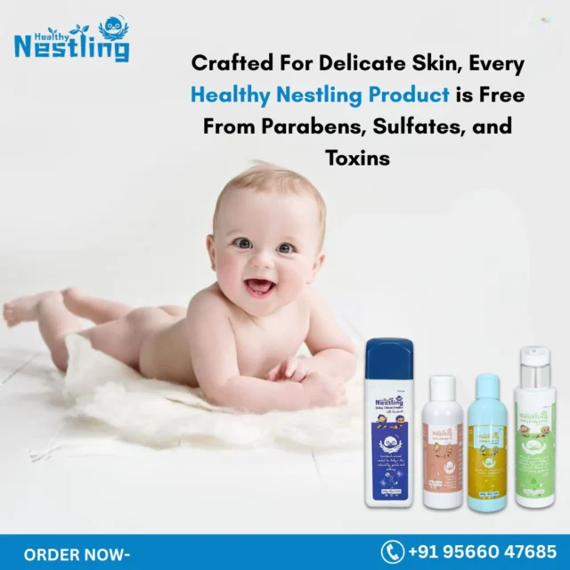 Strengthen your baby’s bones and relax their body with a daily massage using Healthy Nestling Baby Massage Oil 🌿💆‍♂️.Crafted with cold-pressed natural oils, it improves circulation, supports growth, and nourishes skin deeply. Perfect for bonding time, this lightweight oil leaves the skin soft, supple, and non-greasy 🌼👶. Give your baby the healing touch they deserve.#MassageOil #HealthyNestling #NaturalBabyCare #BondingTime #GentleLove